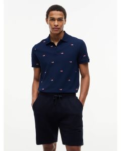 TOMMY HILFIGER REG EMB POLO MW0MW43376 CARBON NAVY