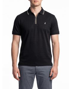 POLO QUATRE ZIP GOLFER 007575 BLACK
