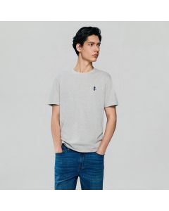 GIORDANO CLASSIC TEE 01026629 HEATHERSILVER 47