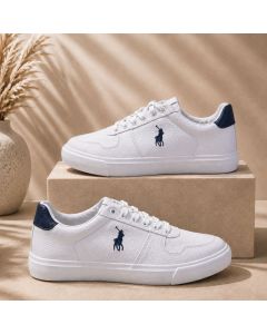 POLO ACTION LEATHER SNEAKER 0072453 WHITE
