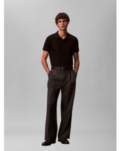 CALVIN KLEIN SS SLIM REFINED PIQUE POLO LV04LC254G BLACALVIN KLEIN