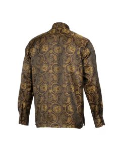PRESIDENTIAL PAISLEY FLOWER MANDARIN P25LT35LSHM BROWN L