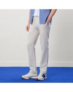 GIORDANO LINEN SLIM TAPER KHAKI 01116201 LIGHT KHAKI WHITE 80