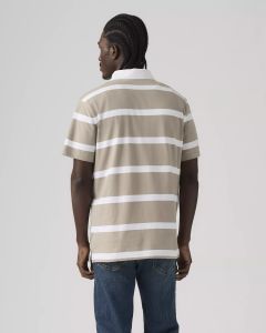 LEVIS CLASSIC SS RUGBY GEOFF STRIPE A9398-0007 VINTAGE KHAKI
