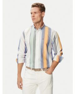 TOMMY HILFIGER HERI OXF SHIRT MW0MW43354 WHITE STRIPE