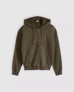 LEVIS HAYES BOXY FULL ZIP GRUNGE 005PJ-0006 MAITAKE BROWN