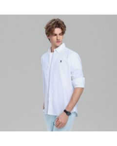 GIORDANO LION LS SHIRT 01046083 SIGNATURE WHITE 01
