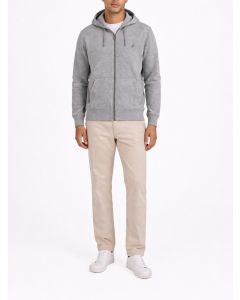 POLO ESSENTIAL FLEECE HOODIE 0072613 GREYMELANGE