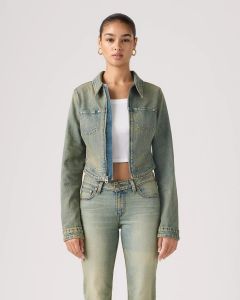 LEVIS Y2K STRETCH FITTED TRUCKER 005R4-0000 MINERS BUSINE