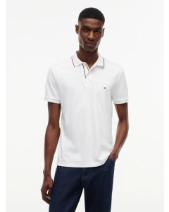 TOMMY HILFIGER LIQUID TIPEDSLIM POLO MW0MW43263 WHITE