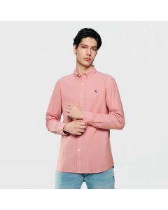 GIORDANO LION LS SHIRT 01046083 CANYON CLAY RED 71