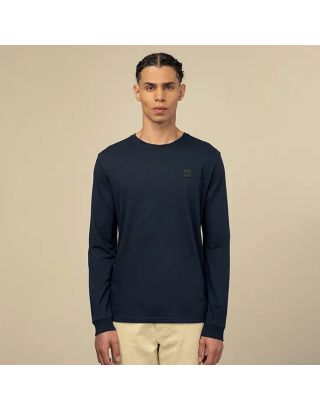 POLO CREW NECK LONG SLEEVES MEN TEE 0055637 NAVY