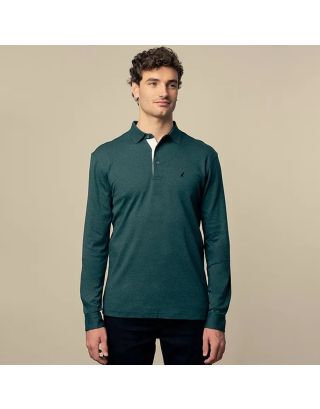 POLO MEN DOUBLE YARN LONG SLEEVE GOLFER 0055671 – FATIGUE