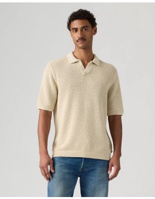 LEVIS DILLON OPEN COLLAR POLO 007T8-0002 CASTLEWALL