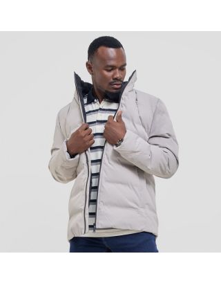 POLO MEN QUILTED PUFFER LONG SLEEVE JACKET 0055751 – GREY