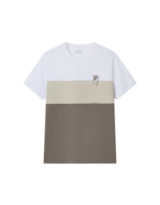GIORDANO JERSEY CREWNECK 01026204 SIGNATURE WHITE PURE CASHMERE DARK CHESTNUT 81