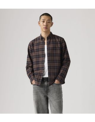 LEVIS AUTHENTIC BUTTON DWN SHIRT A7210-0063 CHOCOLATE DYE