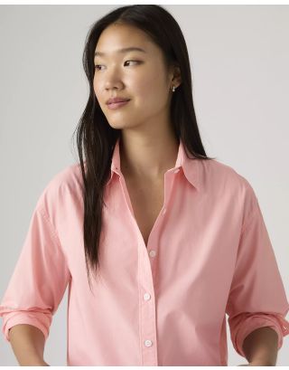 LEVIS CROPPED HARLIE SHIRT 003P2-0008 CORAL BLUSH