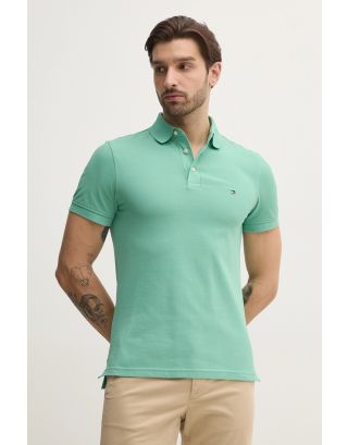 TOMMY HILFIGER 1985 SLIM POLO MW0MW17771 CUT GRASS