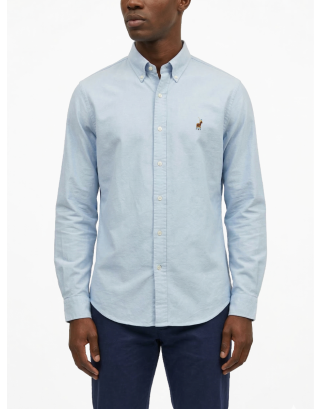 POLO CLASSIC OXFORD LS SHIRT 0070649 LIGHT BLUE