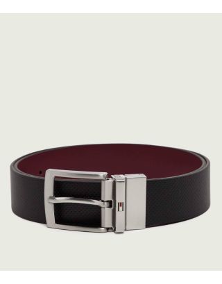 TOMMY HILFIGER ADAN REVSIBLE 3.5 PEBBLE BELT AM0AM14566 BLACALVIN KLEIN
