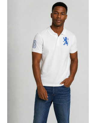 GIORDANO LION POLO 01016222 SIGNATURE WHITE 01