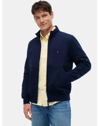 TOMMY HILFIGER PERFORMANCE GRAPHIC SWEATSHIRT MW0MW43443 CARBON NAVY