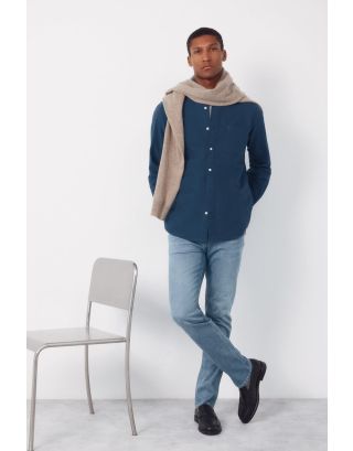 CORTEFIEL OXFORD SHIRT 1763267 AZULOSCURO-11