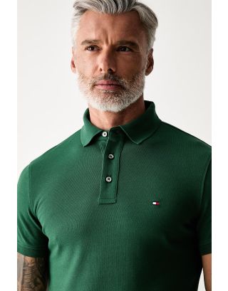 TOMMY HILFIGER 1985 SLIM POLO MW0MW17771 STREETGREEN