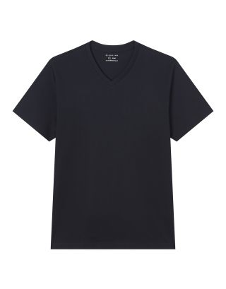 GIORDANO VNECK TEE 01026251 SIGNATURE BLACK 09
