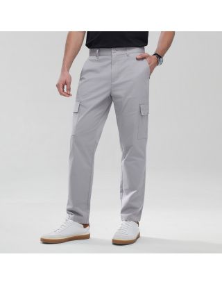 GIORDANO RELAX TAPERED CARGO 01116011 LIGHT GREY 14