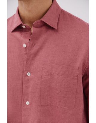 CORTEFIEL LINEN SHIRT 2219161 PURPLE 78