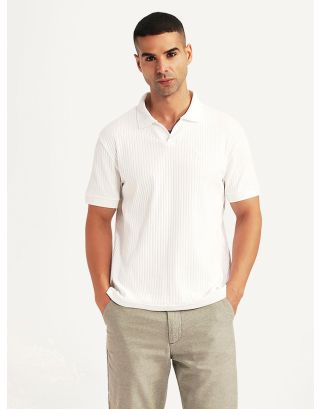 LEVIS JOHNNY POLO RIB 005V3-0000 JOHNNY CO WHITE