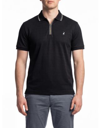 POLO QUATRE ZIP GOLFER 007575 BLACK