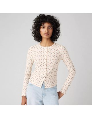 LEVI'S WOMEN DRY GOODS POINTELLE LONG SLEEVE TEE 001I7-0002 – MULTI COLOUR