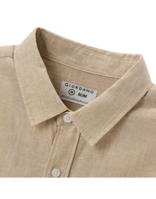 GD SOLID LINEN LS SHIRT