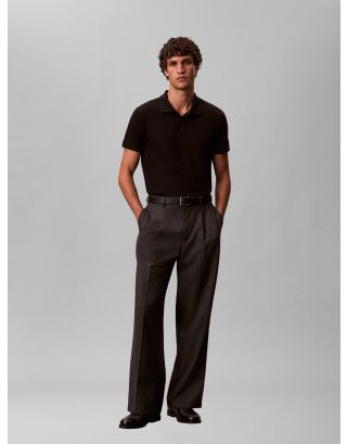 CALVIN KLEIN SS SLIM REFINED PIQUE POLO LV04LC254G BLACALVIN KLEIN