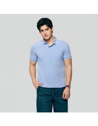 GIORDANO PIQUE BOLD POLO 01016246 EVENTIDE BLUE 62