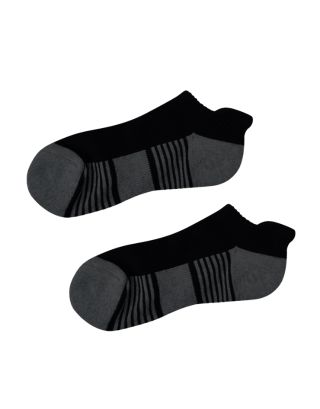 GIORDANO PED STRIPE SOCKS 01156124 HEATHERGREY BLACK 81