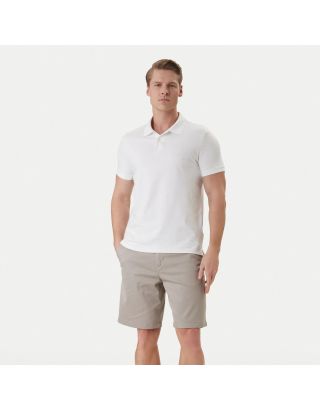 CALVIN KLEIN SS SLIM REFINED PIQUE POLO LV04LC254G WHITE