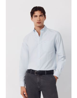CORTEFIEL OXFORD SHIRT 1763267 AZULCLARO-17