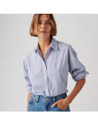 LEVI'S WOMEN HARLIE PIECED BOYFRIEND SHIRT 001NI-0000 – BLUE