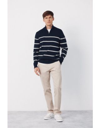 CORTEFIEL QTREZIP SWEATER 4893088 NAVY-10