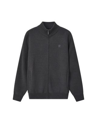 GIORDANO MOCK NECK LS SWEATER 01055608 DARK HEATHER GREY 11
