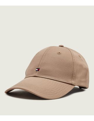 TOMMY HILFIGER FLAG COTTON 6 PANEL CAP AM0AM13008 SOUTOMMY HILFIGERERN TAN
