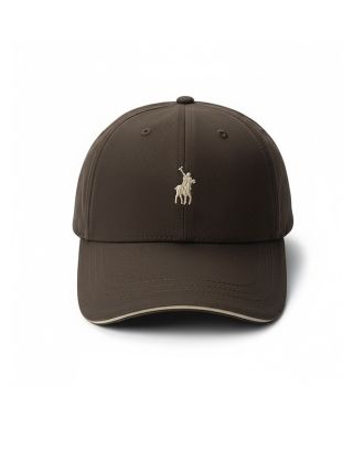 POLO 6 PANEL STRUCTURED PEAK 0073233 DKBROWN
