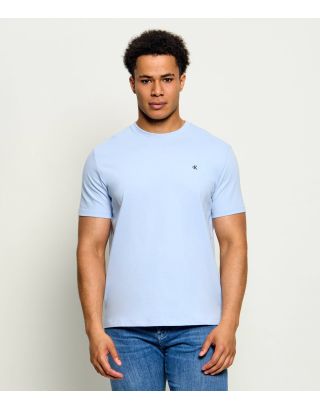 CALVIN KLEIN SS CLASSIC MONOGRAM TEE LV14RD254G BREEZY BLUE