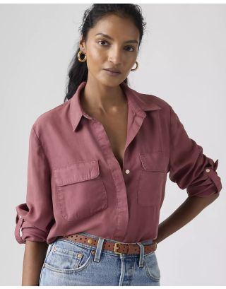 LEVIS ELAINE UTILITY SHIRT 005NJ-0010 CRUSHEDBERRY