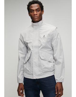 POLO RIB STOP JACKET 0073995 LIGHT GREY