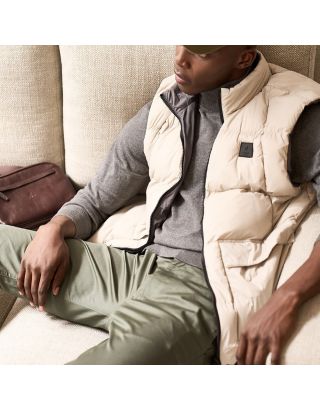 POLO MEN SLEEVELESS PUFFER JACKET 0055757 – TAUPE